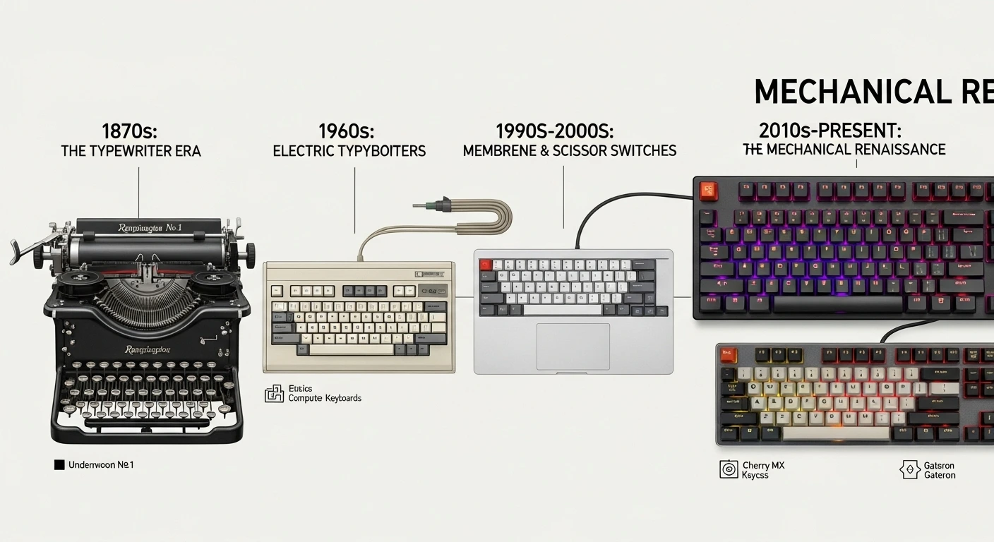 The History of Keyboards - Evolution from typewriters