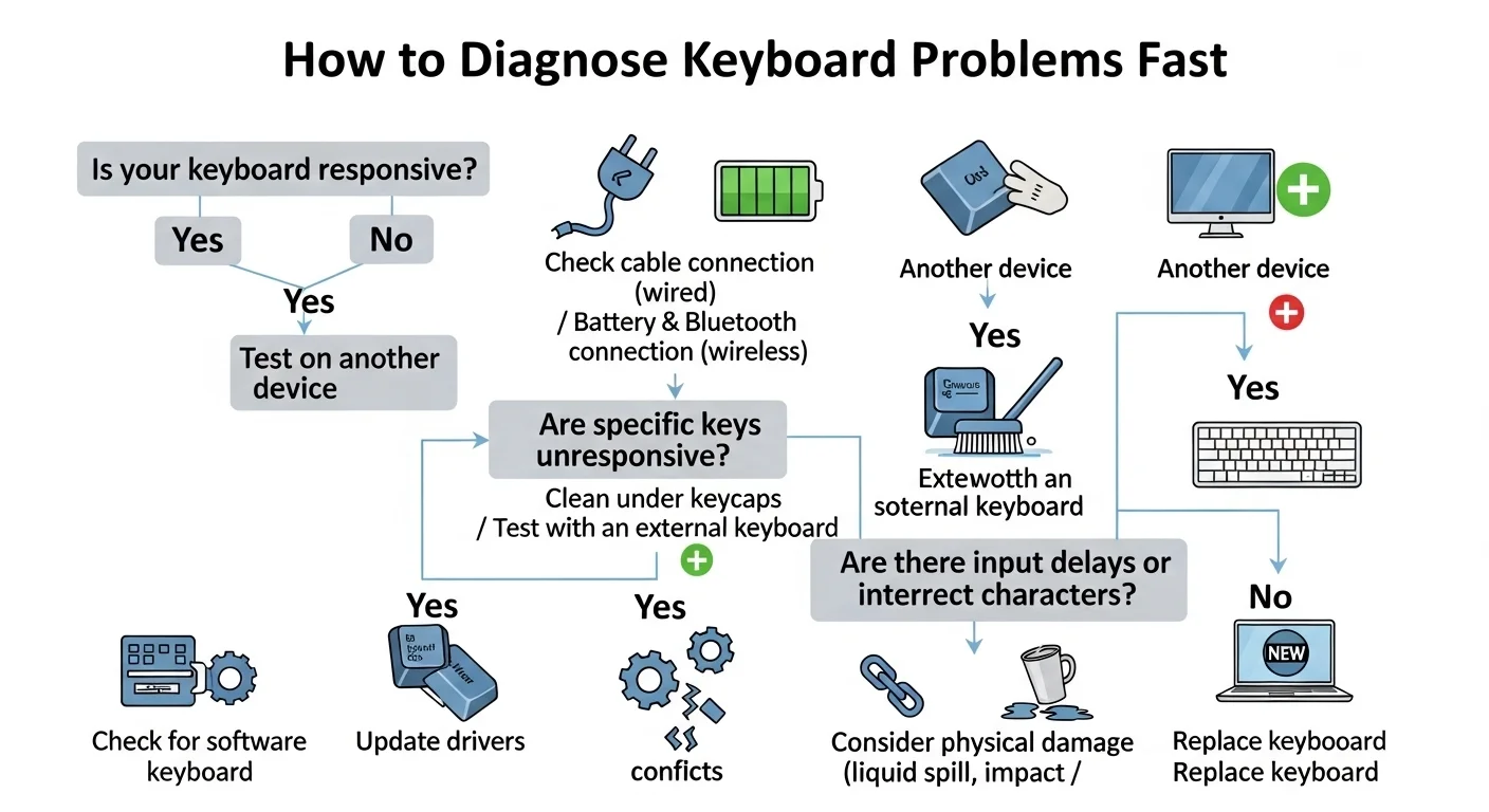 Diagnose keyboard problems